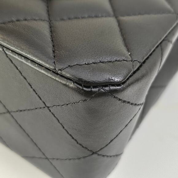 Chanel So Black Lambskin Small Classic Flap - Picture 13 of 16